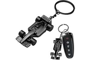 GGUFAY Llavero de coche, accesorios de llavero de coche de metal para tu llave o expositor, perfecto para el día del padre, cumpleaños, para los fanáticos de las carreras
