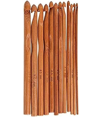 Set Uncinetti Da Crochet In Bambù - 12 Misure (2mm-10mm) | Ergonomici | Per Principianti Ed Esperti | Con Accessori - Foto 11