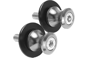 ‎GIDIBII GIDIBII 2tlg M8*1,25 Alu Schwingenschutz Schwingenadapter Ständer Bobbins Spool Racingadapter Ständeraufnahme 8mm Kompatibel mit S1000RR Honda Kawasaki Suzuki (Grau)