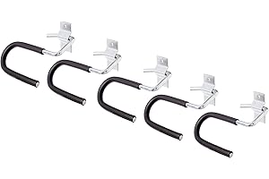 Alberts 855963 Porte-skis | coudé | galvanisé, en bleu | hauteur du crochet 70 mm | largeur du crochet 130 mm | kit de 5