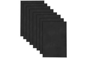 GUDQVOZIHG Feltro, feltro per bricolage, 4 mm di spessore, per bambini, 20 x 30 cm, per progetti di cucito, decorazioni, progetti per feste per bambini (nero)