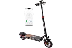 ZWHEEL Patinete Eléctrico Adultos Homologado DGT - 1200-2000W Max, 35-70km Autonomía, Regeneración al Frenar, Doble/Cuádruple Suspensión Hidráulica Mejorada, IP54, Ruedas 10" Tubeless - Pantalla y App