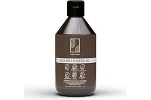 CURA LIGNUM Olio di Lino Cotto per Legno - Olio di Lino per Legno per Ravvivare Parquet e Mobili in Legno - Olio per Legno da Esterno ed Interno - Olio per Taglieri in Legno con Finitura Lucida, 500ml