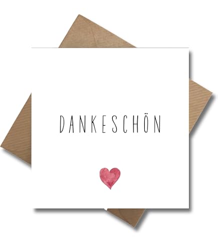 Dankeskarten Premium-Set – 10 Klappkarten Mit Umschlägen, DIN A6, Für Viele Anlässe