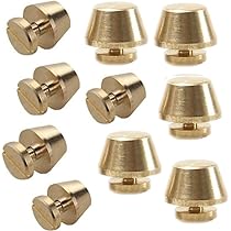 200 Piedini Borchie Per Borse In Metallo - 4 ColorI (Argento, Oro, Bronzo, Nero)