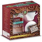 Kahve D&uuml;nyası T&uuml;rk Kahvesi Orta Kavrulmuş, 4x100 G, Fincan Hediyeli Set