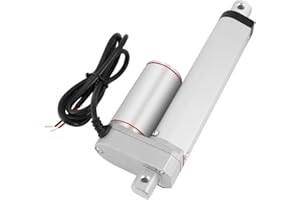 JECTSE Actuador lineal de 24 V CC, motor de actuador lineal eléctrico, carrera de 100 mm, 750 N, para cama médica eléctrica, sofá eléctrico, varilla de elevación con soporte eléctrico