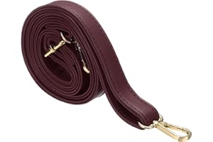 sourcing map Leather Purse Strap Replacement Crossbody, 27.6-51.2 Inch Adjustable Bag Strap Purse Straps for Women Crossbody Bags Shoulder Bag Handbag, Burgundy