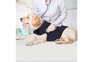 KELIVOL Anxiety Coat for Dog, Anxiety Relief Jacket, Calming Light Weight Wrap Vest, Used to Keep Comfort for Dogs afraid of Fireworks/Thunder Storm (L,Navy Blue)