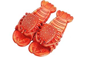 ASIFN Sandale Homard Douche Pantoufles D'été Drôle Animal Tongs Enfants Mignon Chaussures De Plage Femmes Doux Creative Sandales Hommes Casual Diapositives Étanches