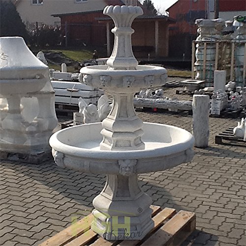 Springbrunnen Etagen Dekoration Zierde Park Garten Beton Stein - 5