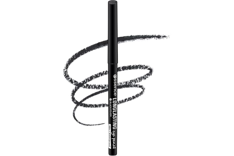 essence LONG-LASTING eye pencil black fever Lápiz ojos 01 resistente agua