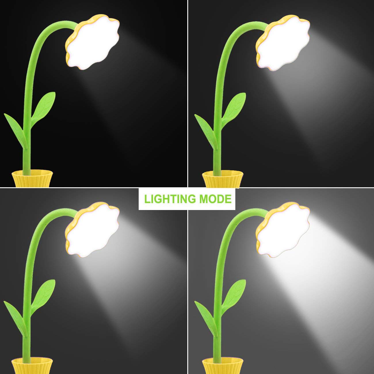Led Lampada da Tavolo Lampade da Scrivania Comodino Luce da Lettura da Libro, Aiskki Portatile Luce da Lettura a LED… - immagine 8