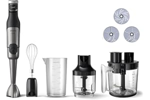 Philips Blender Z Serii 5000, Mocny Silnik 1200 W, Technologia Promix + Speedtouch, Przycisk One-Touch, Akcesorium Do Robota Kuchennego, Zwart (HR2685/00)