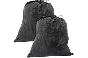 SUPVOX 2Pcs Snake Handling Bag with Drawstring - Breathable Nylon Reptile Carrier for Vet Visits and Travel