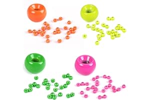 SPRINTON Maximumcatch Fliegenfischen Perlen Bindenmaterial Wolframperlen 4 Farbe, 100er pro Packung, Fliegenbinden Perlen