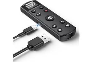 für Sony Kamera wiederaufladbare Shutter Release, AODELAN drahtlose Fernbedienung Zoom Focus kompatibel mit Sony ZV-E10, ZV-1F, ZV-1, A6400, A6700, A7C, A7III, A9, A9 II, DSC-RX0 II, Ersatz RMT-P1BT