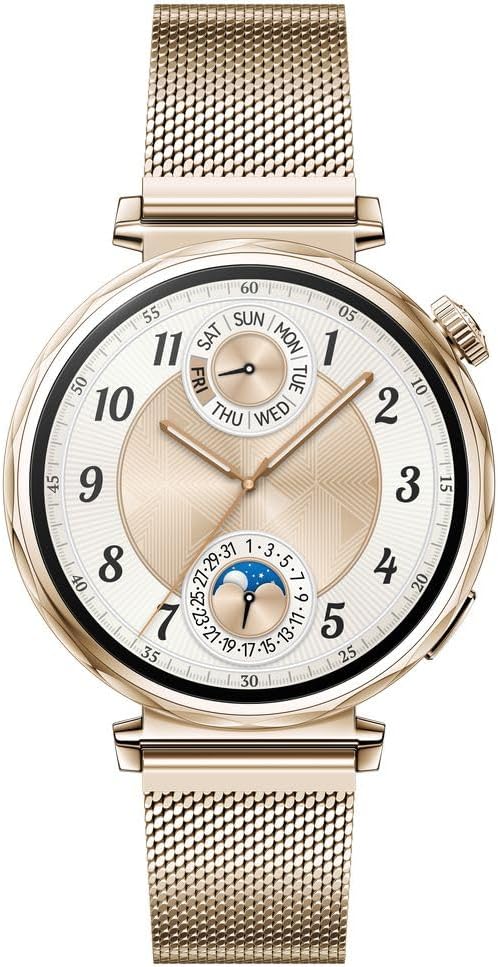 HUAWEI WATCH GT 5 41mm Akıllı Saat Altın | Koşu ve Bisiklet için Yepyeni Spor Saati, 7 Güne Pil, Keskin Hatlı Tasarım, Sağlık Takibi, iOS ve Android ile Uyumlu