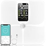 Bilancia Pesapersone Digitale, Bilancia Impedenziometrica Professionale Lescale F4 Pro, Smart Bilancia Massa Magra e Grassa B