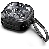 Spigen Galaxy Buds4 Pro / Buds4 ile Uyumlu Kılıf Ultra Hybrid Sararmaya Dayanıklı Siyah Şeffaf Kapak - ACS11201 (Spigen TR Ga