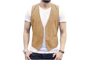 AeoTeokey Herren Sommer Leinenweste Anzug Weste Casual Weste Regular Fit