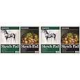 EasyNote A4 Artists Sketch pad - 170gsm Cartridge Paper (Pack of 2)