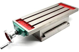 Futchoy Kreuztisch 450 x 170 mm Multifunktions Fräs-Arbeitstisch Frästisch Koordinatentisch Bohrtisch für Fräsmaschine Ständerbohrmaschine