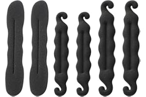 HNJUSR 6 Stück Magischer Haarknoten, Haarstyling-Zubehör, Haar Flechtwerkzeug, Schwammclip Haarstyling Donut Haar Twist Kranz, Haarknoten Braid Maker, Haar Zubehör Styling Set, Hair Loop Tool Kit DIY Style