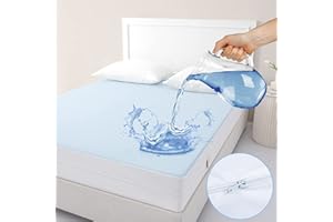 Jet's Home Matratzenschoner mit Reißverschluss 180X200X25cm -Wasserdichter Matratzenbezug Öko-TEX® sechsseitiger Schutz gegen Bettwanzen und Staubmilben