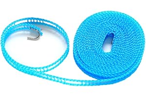 VORCOOL Tragbare wasserdichte Wäscheleine rutschfeste Kleidung Trockenseil (5 Meter)