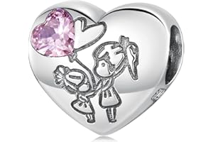 NINGAN Argent Sterling 925 Famille Cadeau Charme Perles, Arbre De La Famille, Pendentif, Maman Soeur Famille Cadeau Bijoux Bracelet Charme, Collier Pendentif