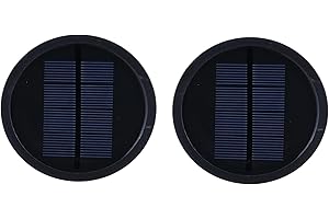 ‎GÖRVITOR Görvitor 2 Stück Solarleuchten Ersatzteile Top 8,12cm, LED 15LM Solarlampen Ersatz Solarpanel 600 mAh, Solar Ersatzdeckel mit IP65 Wasserdicht Ersatz Solarmodul für Gartenleuchte Außen Garten Decor