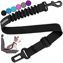 Seyezo 3-Piece Dog Car Harness Set - Retractable, Adjustable
