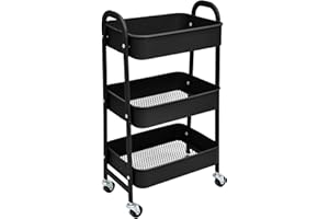 MI KO MI KA Estantería Metálica Modular de Almacenaje: Organización Versátil para Espacios Amplios y Compactos, 40 x 30 x 70cm - 10Kg por Balda (Negro sin Asa)