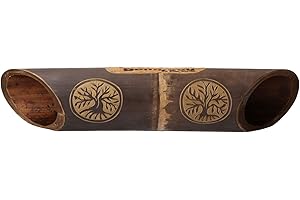 Bomboou - Grabado Tree of Life: Eco-Sound Bamboo, Altavoz Acústico, Amplificación Natural, Compatible con Android iPhone y Tablet, Sonido Puro y Ecológico, No Necesita Electricidad