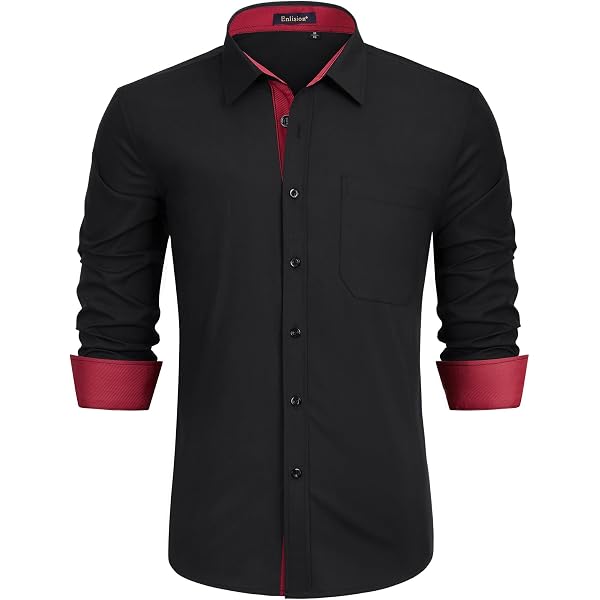Chemise Rayée Homme Bleu Chemise Homme à Rayures - Manches Longues - Coupe Droite - Léger Et Respirant - Décontracté Chemise Décontractée
