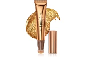 ‎BEAUTY SEARCHER Flüssige Kontur Beauty Wand, Gesichts Highlighter und Bronze Stick mit Kissen Applicator befestigt, Schimmer lange anhaltende seidige Creme Gesicht Highlighter Bronze Make-up Stick (06# Golden)