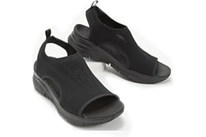 EDANEL Sommer waschbare Slingback Orthopädische Slide Sport Sandalen, Orthopädische Slide Sport Sandalen, Super Bequeme Sport Strick Sandalen, Mesh Weiche Sohle Casual Damenschuhe