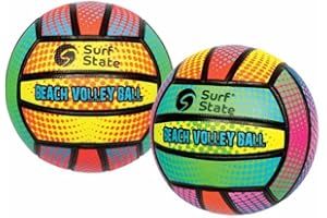 Surf State Volley Ball Beach Volleyball Ideal Soft touch ball for Beach Park or Garden - Random Colour supplied -Arrives Deflated