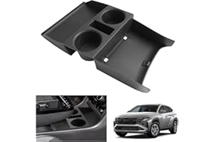 ‎GAFAT GAFAT [Facelift 2025] Hyunda-i Tucson NX4 2025 2026(Elektronische) Mittelkonsole Aufbewahrungsbox, Tucson 2025 Organizer Unten die Mittelkonsole, TPE-Gummi Faltbar Mit Becherhalter