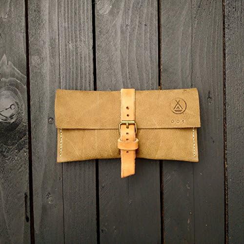 Leather Pouch First Flower Valentine Pochette gift Hand made Made in Italy leather handbag office door objects The Westlands