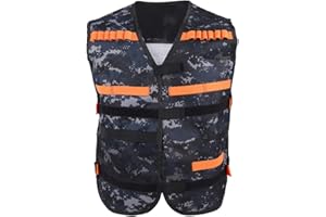 ‎TBEST V GEBY Kinderspielzeug Clip Weste, verdickte Toy Gun Clip Jacke Schaum Kugel Halter Camouflage Kids Weste