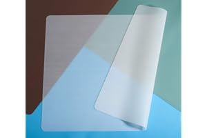 ANEWISH Manteles Individuales de Silicona, Juego de 2 Mantel Individual, Antideslizante Lavables Resistente al Calor Impermeable Fácil de Limpiar 40 x 30 cm Translúcido