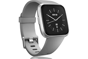 LouisRach pour Bracelet Fitbit Versa Bracelet/Fitbit Versa 2 Bracelet,Classique Réglable Bracelet avec en Aluminium Boucle en Alliage pour Fitbit Versa/Versa 2/Versa Lite,Grand Petit,Femme Homme