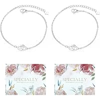 CheersLife Set Regalo Per Damigelle – Collana Con Ciondolo A Nodo 'Grazie Per Aver Legato Il Nodo' (4 Pezzi)