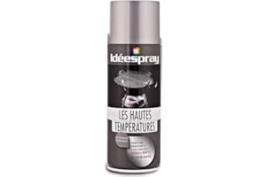SINTO - Bombe Peinture Idéespray Les Hautes Températures - Aluminium Brillant - Aérosol 400 ml