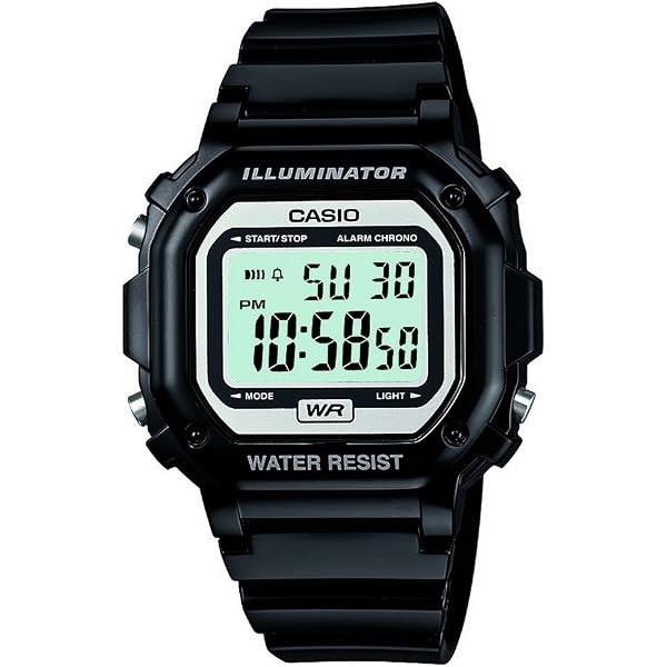 Casio W-800H-1AVCF Herrenuhr – Wasserdicht 100 M, Edelstahlgehäuse, 10 Jahre Batterie