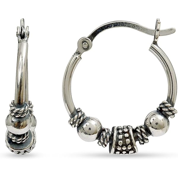 Orecchini Cerchio Piccoli Argento - Foto 10