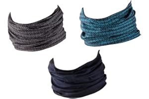 Hilltop 3 Sciarpe per Moto, Scaldacollo Tubolare Multifunzione, Indossabili come Bandana, Design Elegante