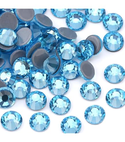 Perles à Strass En Verre Hot Fix - Dos Plat, Taille SS20 (4.8 Mm) - Lot De 576 Pièces - Pour Décoration Vêtements, Bijoux, Accessoires - 7